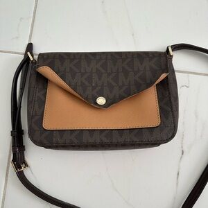 MICHAEL Michael Kors Brown and Tan Crossbody Bag